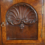 George V walnut chest on chest - Image 2