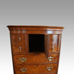 George V walnut chest on chest - Image 7