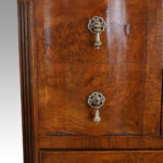 George V walnut chest on chest - Image 6