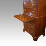 George V walnut chest on chest - Image 4