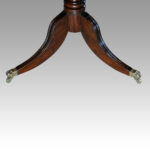 George V mahogany 3 pedestal dining table - Image 8