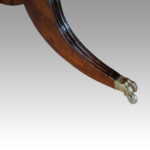 George V mahogany 3 pedestal dining table - Image 9