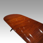George V mahogany 3 pedestal dining table - Image 4