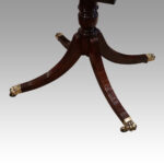 George V mahogany 3 pillar dining table - Image 14