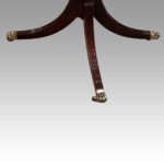 George V mahogany 3 pillar dining table - Image 15