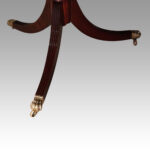 George V mahogany 3 pillar dining table - Image 5