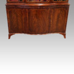 George V mahogany breakfront bookcase - Image 12