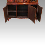George V mahogany breakfront bookcase - Image 13
