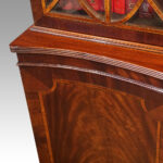 George V mahogany breakfront bookcase - Image 11