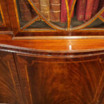 George V mahogany breakfront bookcase - Image 10