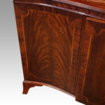 George V mahogany breakfront bookcase - Image 7
