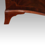 George V mahogany breakfront bookcase - Image 4
