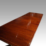 George V mahogany dining table - Image 6