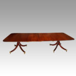 George V mahogany dining table - Image 4