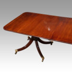 George V mahogany dining table - Image 3