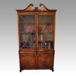 George VI mahogany library bookcase
