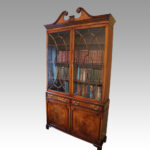 George VI mahogany library bookcase - Image 5