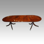 George V mahogany pillar dining table
