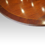 George V mahogany pillar dining table - Image 3