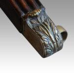 George V mahogany pillar dining table - Image 9