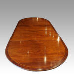George V mahogany pillar dining table - Image 4
