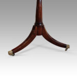 George V mahogany triple pillar dining table - Image 6