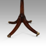 George V mahogany triple pillar dining table - Image 5
