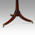 George V mahogany triple pillar dining table - Image 3