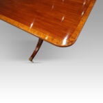 George V mahogany triple pillar dining table - Image 11