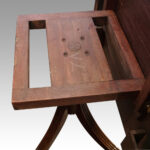 George V mahogany twin pillar dining table - Image 7