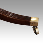 George V mahogany twin pillar dining table - Image 14