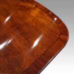 George V mahogany twin pillar dining table - Image 12