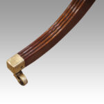 George V mahogany twin pillar dining table - Image 6