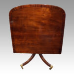 George V mahogany twin pillar dining table - Image 4