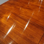 George V mahogany twin pillar dining table - Image 10
