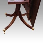 George V mahogany twin pillar dining table - Image 9