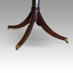 George V mahogany twin pillar dining table - Image 10