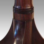 George V mahogany twin pillar dining table - Image 11