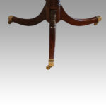 George V mahogany twin pillar dining table - Image 9