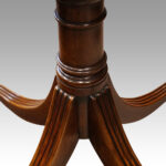 George V mahogany twin pillar dining table - Image 13