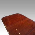George V mahogany dining table - Image 4