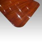 George V mahogany twin pillar dining table - Image 12