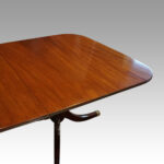 George V mahogany twin pillar dining table - Image 6