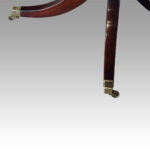 George V mahogany twin pillar dining table - Image 6