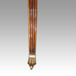 George V mahogany twin pillar dining table - Image 11