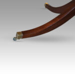 George V mahogany twin pillar dining table - Image 6