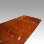 George V mahogany twin pillar dining table - Image 10