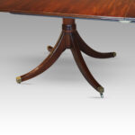 George V mahogany twin pillar dining table - Image 5