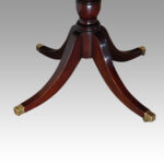 George V mahogany twin pillar dining table - Image 7