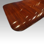 George V mahogany twin pillar dining table - Image 3